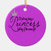 Prinzessin Keramik Ornament (Vorne)