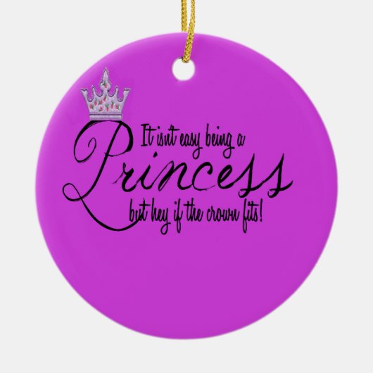 Prinzessin Keramik Ornament (Vorne)