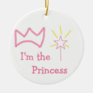 Prinzessin Keramikornament