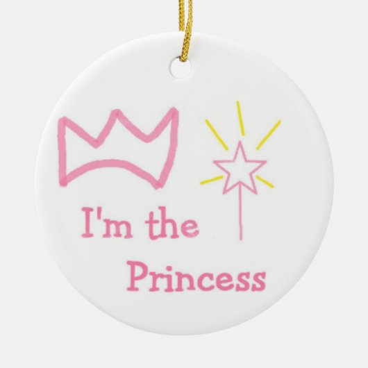 Prinzessin Keramikornament (Vorne)