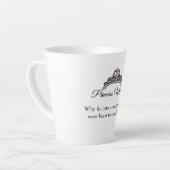 Prinzessin Krieger Tasse - Warum in eine Welt pass (Linke Ecke)