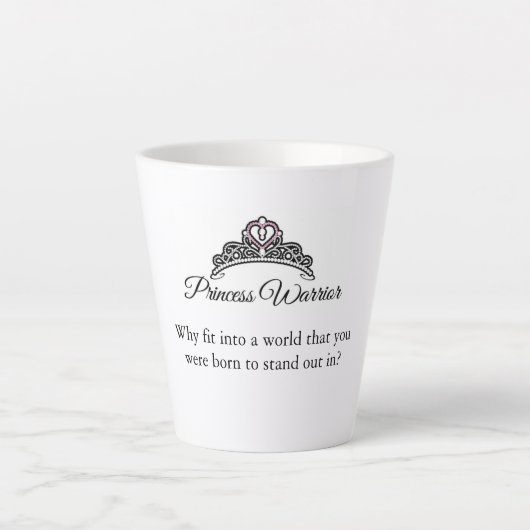 Prinzessin Krieger Tasse - Warum in eine Welt pass (Vorderseite)