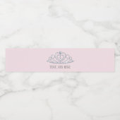 Prinzessin, Krone, Glitzer, Etikett (Einzelnes Label)