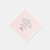 Prinzessin, Krone, Glitzer, Serviette (Ecke)