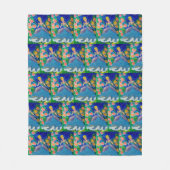 Prinzessin "Kunst von Kindern" Fleecedecke (Vorderseite)