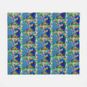 Prinzessin "Kunst von Kindern" Fleecedecke (Vorderseite (Horizontal))