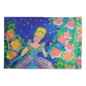 Prinzessin "Kunst von Kindern" Kissenbezug (Rückseite)