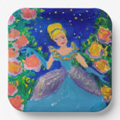 Prinzessin "Kunst von Kindern" Pappteller (Vorderseite)