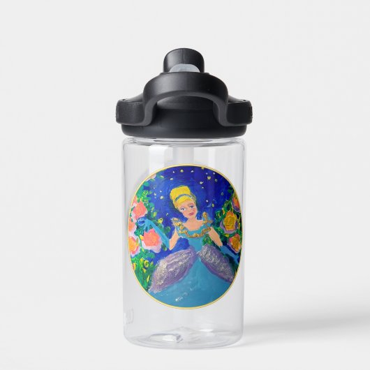 Prinzessin "Kunst von Kindern" Trinkflasche (Rückseite)