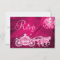 Prinzessin Kutsche & Pferde & Disco-Kugel RSVP