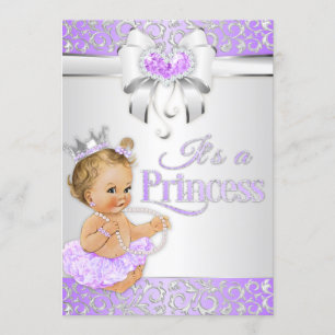 Prinzessin Lavendel Flieder & Silber Diamanten Sch Einladung