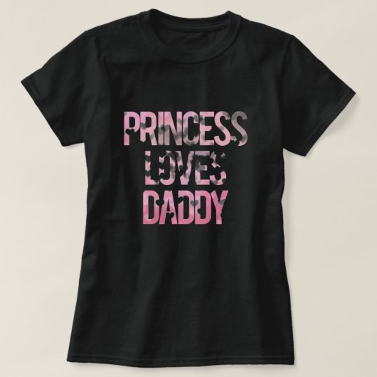 Prinzessin Loves Daddy Shirt (Design vorne)