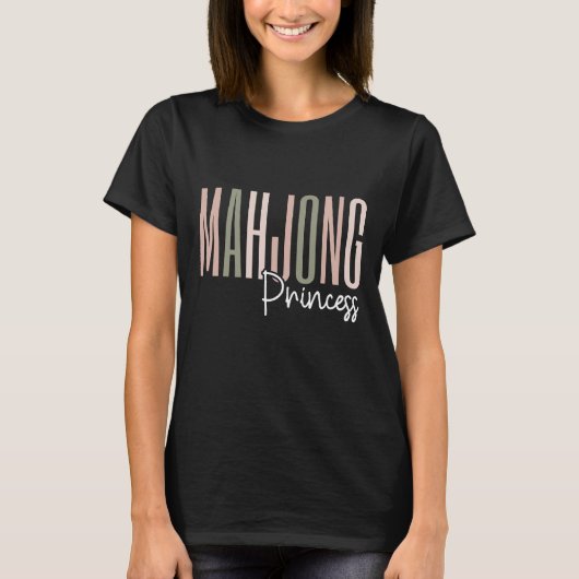Prinzessin Mahjong | Funny mahjong T-Shirt (Vorderseite)