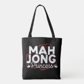 Prinzessin Mahjong | Funny mahjong Tasche (Rückseite)