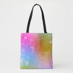 Prinzessin Meerjungfrau mit kawaii Regenbogen-Schu Tasche
