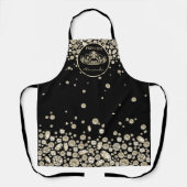 Prinzessin mit Diamanten - Gold Schürze (Vorderseite)