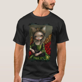 Prinzessin mit einem gotischen Shirt Rokokos der