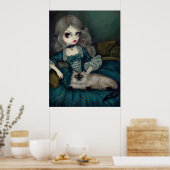 Prinzessin mit einem katzengotischen Rokoko aus de Poster (Küche)