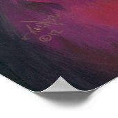 Prinzessin mit einem Maine Coon Cat ART PRINT Roko Poster (Ecke)