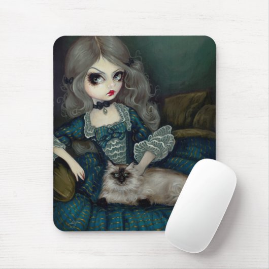 Prinzessin mit einer Himalajakatze Mousepad (Mit Mouse)