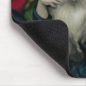 "Prinzessin mit einer Ragdoll Katze" Mousepad (Ecke)