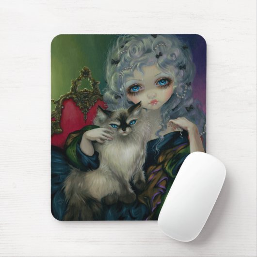 "Prinzessin mit einer Ragdoll Katze" Mousepad (Mit Mouse)
