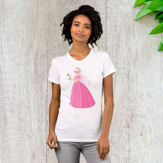 Prinzessin mit einer Rose T - Shirt für Frauen