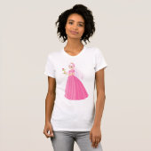 Prinzessin mit einer Rose T - Shirt für Frauen (Vorne ganz)
