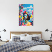 Prinzessin mit farbiger Gesichtsfarbe Leinwanddruck (Insitu (Schlafzimmer))