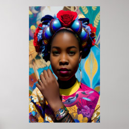 Prinzessin mit fett gedrucktem Armband Poster