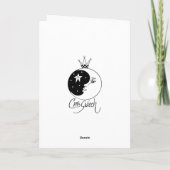 Prinzessin mit Froschkarte Karte (Rückseite)