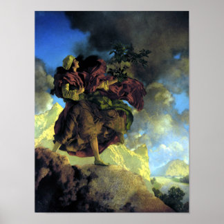 Prinzessin mit Gesangsbaum von Maxfield Parrish Poster