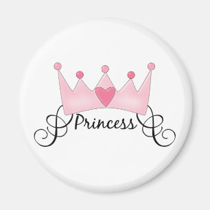 Prinzessin mit Krone - individuell einstellbar Magnet