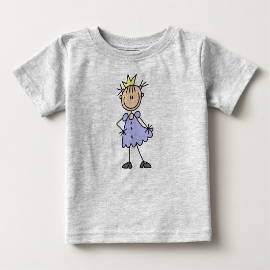 Prinzessin mit kronenfarbenem Shirt (Vorderseite)