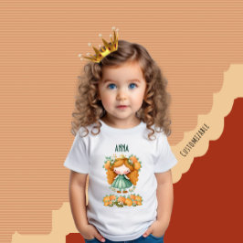 Prinzessin mit Orangen und Blume Baby T-shirt