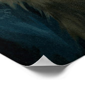 Prinzessin mit Ragdoll Cat ART PRINT Rokoko Poster (Ecke)