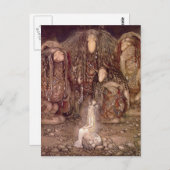 Prinzessin mit Schleppangeln Postkarte (Vorne/Hinten)