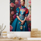 Prinzessin mit Silberkrone Poster (Küche)