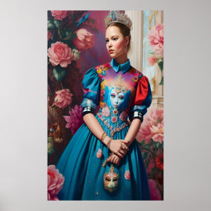 Prinzessin mit Silberkrone Poster