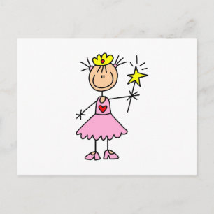Prinzessin mit Wand Postkarte