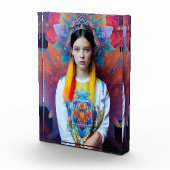 Prinzessin mit weißem Pullover Fotoblock (Rechts)