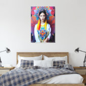 Prinzessin mit weißem Pullover Leinwanddruck (Insitu (Schlafzimmer))