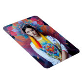 Prinzessin mit weißem Pullover Magnet (Rechte Seite)