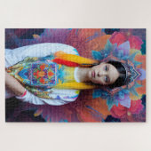 Prinzessin mit weißem Pullover Puzzle (Horizontal)
