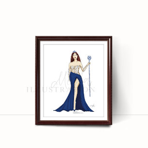 Prinzessin, Modeskizze, Poster