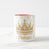 Prinzessin Mug, Glitzer-Prinzessin Mug Zweifarbige Tasse (Mittel)