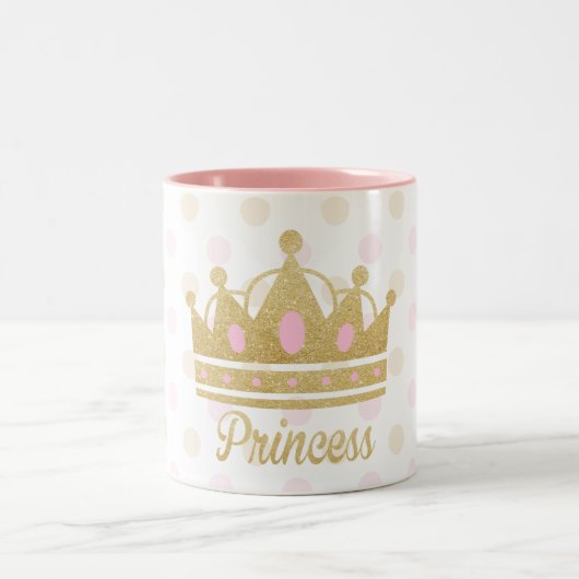 Prinzessin Mug, Glitzer-Prinzessin Mug Zweifarbige Tasse (Mittel)