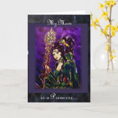 Prinzessin Mutti Karte (Gelbe Blume)