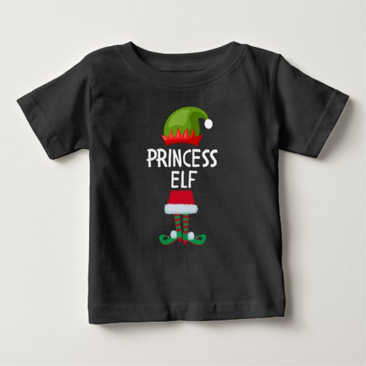 Prinzessin niedliche Weihnachten Baby T-shirt (Vorderseite)