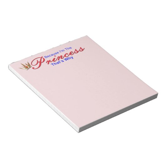 Prinzessin Notizblock (angewinkelt)